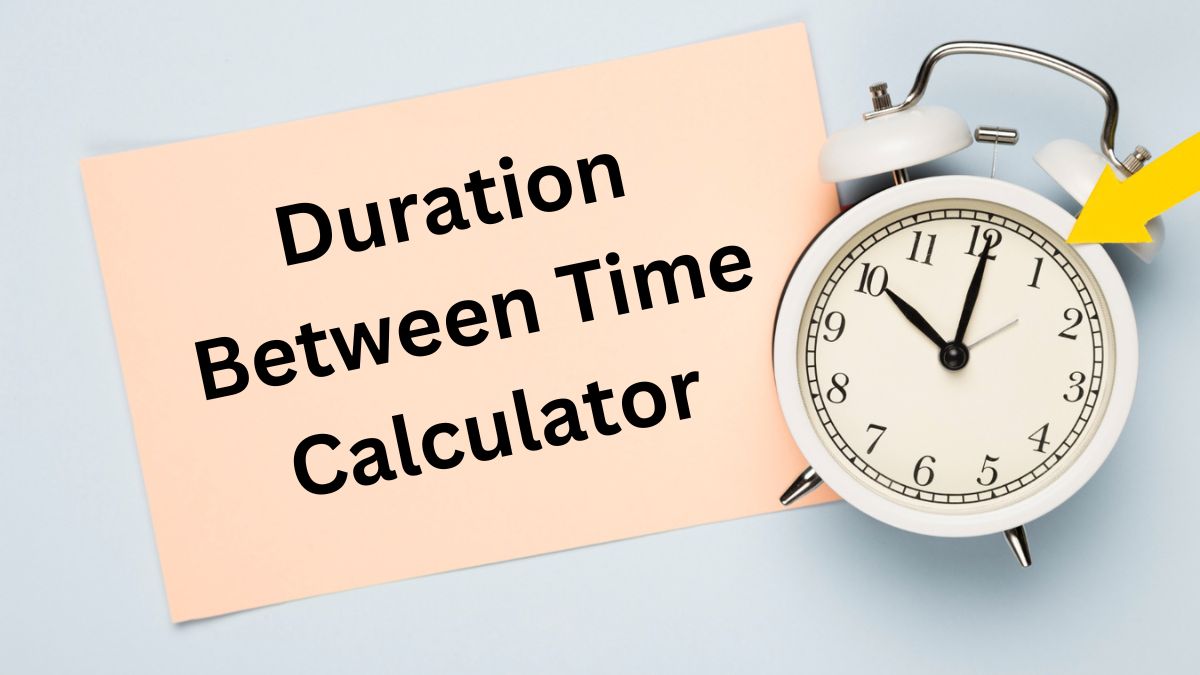 Duration Between Time Calculator