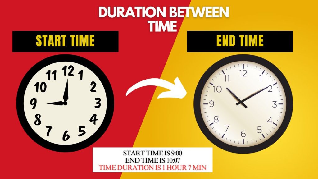 Duration Between Time Calculator